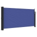 Toldo lateral retráctil azul 100x300 cm