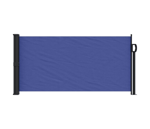 Toldo lateral retráctil azul 100x300 cm