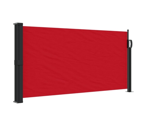 Toldo lateral retráctil rojo 100x300 cm