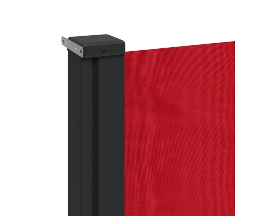 Toldo lateral retráctil rojo 100x300 cm