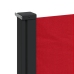 Toldo lateral retráctil rojo 100x300 cm