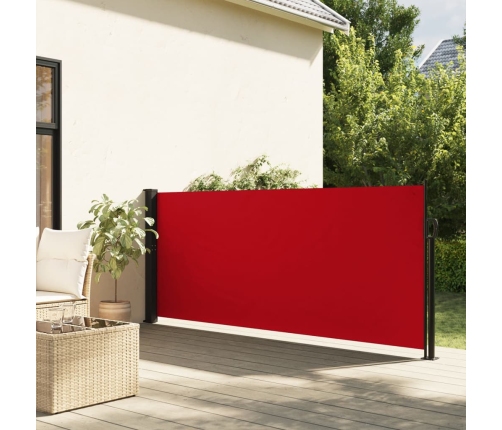 Toldo lateral retráctil rojo 100x300 cm