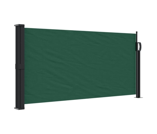 Toldo lateral retráctil verde oscuro 100x300 cm