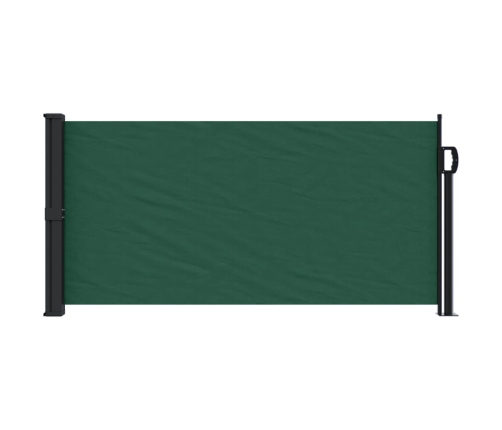 Toldo lateral retráctil verde oscuro 100x300 cm