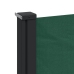 Toldo lateral retráctil verde oscuro 100x300 cm