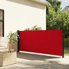 Toldo lateral retráctil rojo 117x300 cm