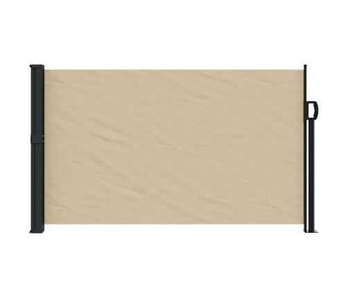 Toldo lateral retráctil beige 117x300 cm