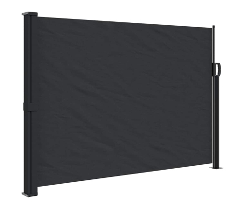 Toldo lateral retráctil negro 140x300 cm