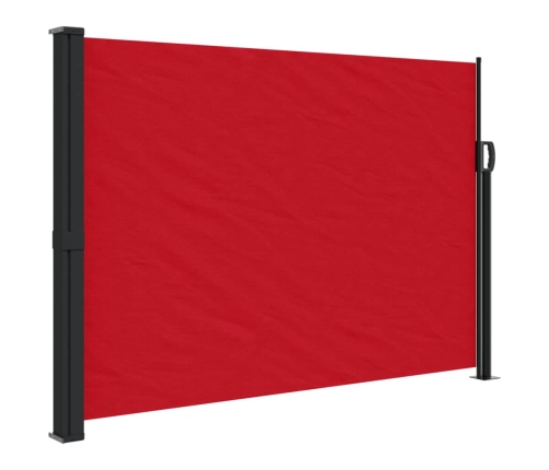 Toldo lateral retráctil rojo 140x300 cm