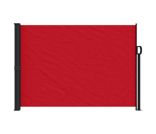 Toldo lateral retráctil rojo 140x300 cm