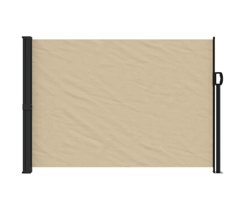 Toldo lateral retráctil beige 140x300 cm