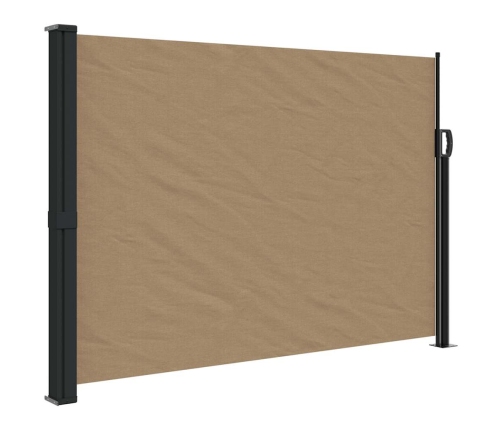 Toldo lateral retráctil gris taupe 140x300 cm