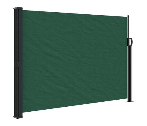 Toldo lateral retráctil verde oscuro 140x300 cm