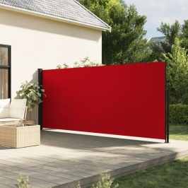 Toldo lateral retráctil rojo 160x300 cm