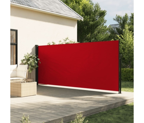 Toldo lateral retráctil rojo 160x300 cm