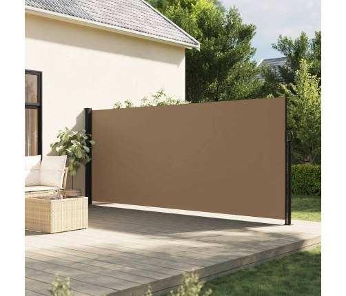 Toldo lateral retráctil gris taupe 160x300 cm