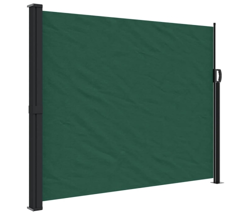 Toldo lateral retráctil verde oscuro 160x300 cm