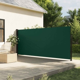 Toldo lateral retráctil verde oscuro 160x300 cm