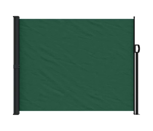 Toldo lateral retráctil verde oscuro 170x300 cm