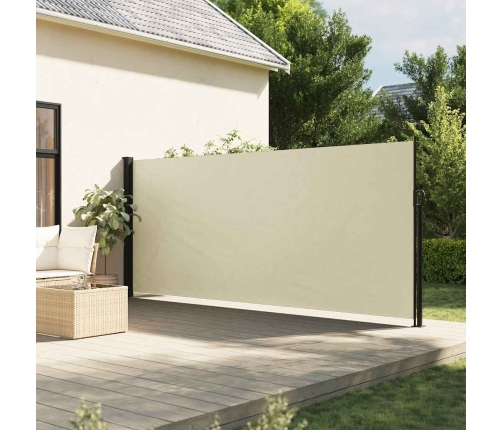 Toldo lateral retráctil crema 180x300 cm