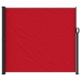 Toldo lateral retráctil rojo 180x300 cm