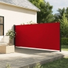 Toldo lateral retráctil rojo 180x300 cm