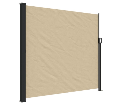 Toldo lateral retráctil beige 180x300 cm