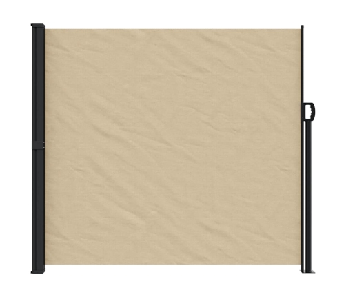 Toldo lateral retráctil beige 180x300 cm