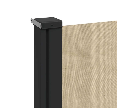 Toldo lateral retráctil beige 180x300 cm