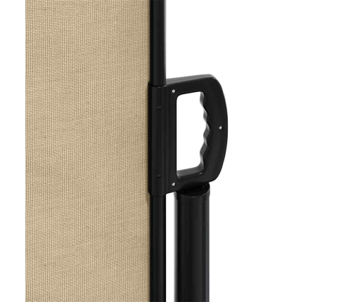 Toldo lateral retráctil beige 180x300 cm