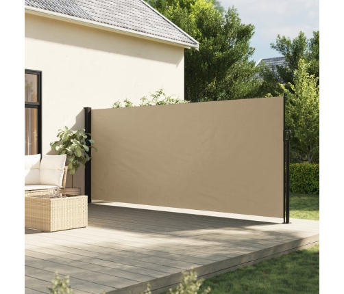 Toldo lateral retráctil beige 180x300 cm