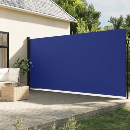 Toldo lateral retráctil azul 200x300 cm