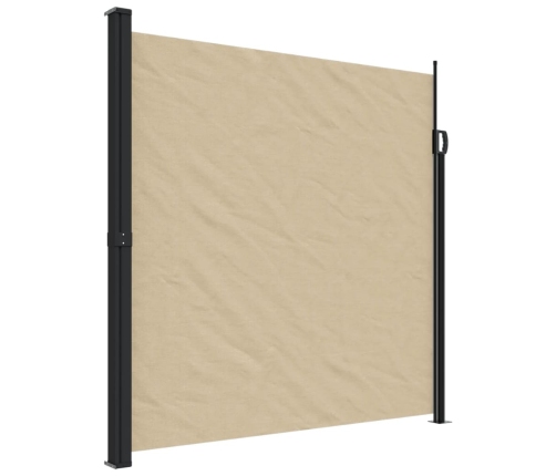 Toldo lateral retráctil beige 200x300 cm