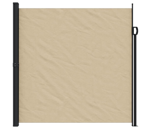 Toldo lateral retráctil beige 200x300 cm