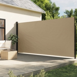 Toldo lateral retráctil beige 200x300 cm