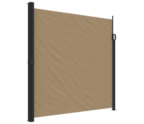 Toldo lateral retráctil gris taupe 200x300 cm