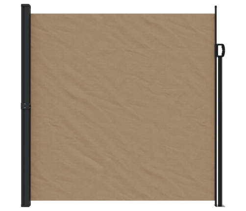 Toldo lateral retráctil gris taupe 200x300 cm