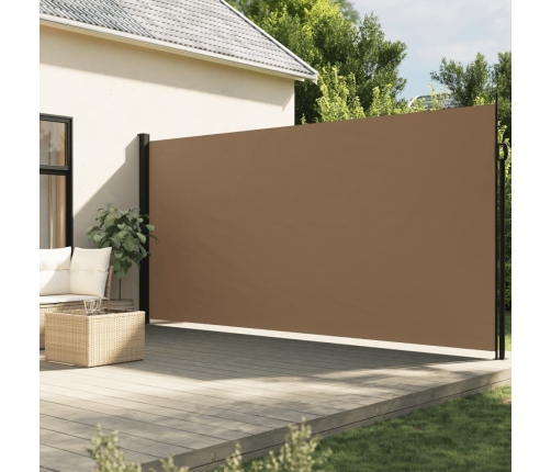 Toldo lateral retráctil gris taupe 200x300 cm