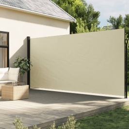 Toldo lateral retráctil crema 220x300 cm