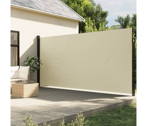 Toldo lateral retráctil crema 220x300 cm