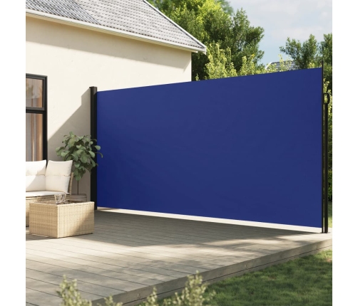 Toldo lateral retráctil azul 220x300 cm