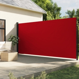 Toldo lateral retráctil rojo 220x300 cm