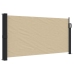 Toldo lateral retráctil beige 100x500 cm