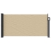 Toldo lateral retráctil beige 100x500 cm