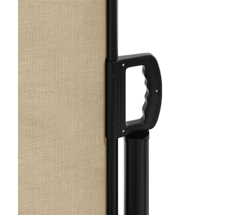 Toldo lateral retráctil beige 100x500 cm