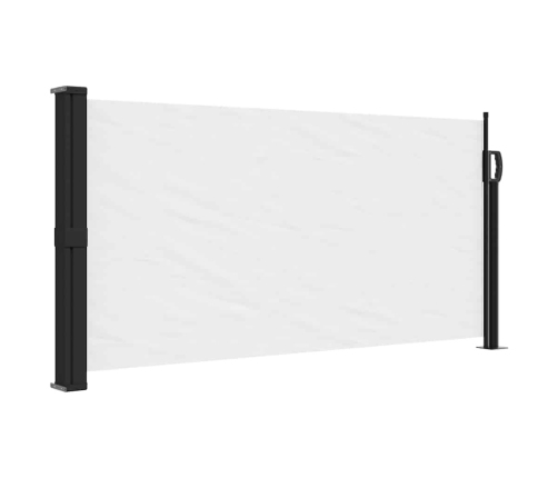 Toldo lateral retráctil blanco 100x500 cm