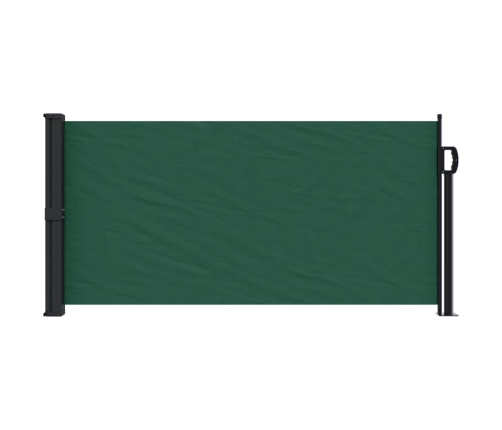 Toldo lateral retráctil verde oscuro 100x500 cm