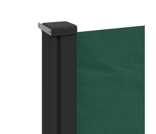 Toldo lateral retráctil verde oscuro 100x500 cm