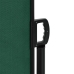 Toldo lateral retráctil verde oscuro 100x500 cm