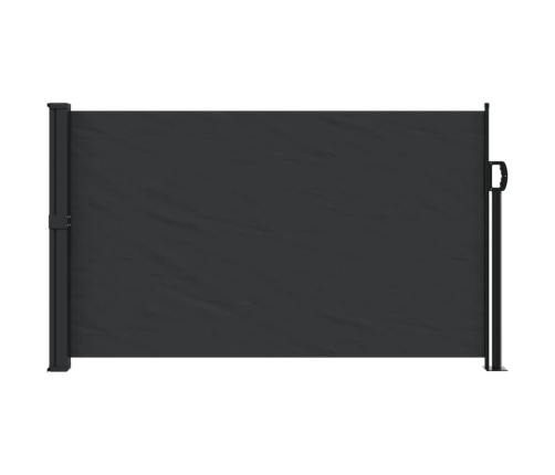 Toldo lateral retráctil negro 120x500 cm